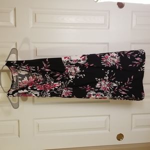 Carla Mink Cowl Neck Floral Sundress - M